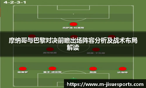 摩纳哥与巴黎对决前瞻出场阵容分析及战术布局解读
